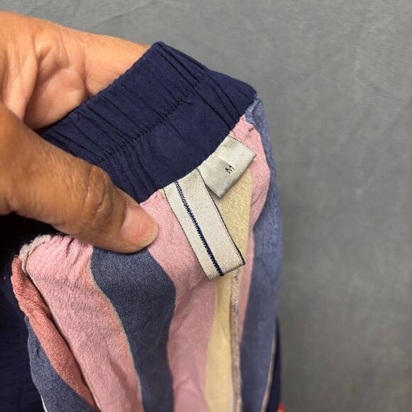 Blank London Pants Anthropologie Wide Leg Stripe Flowy Pockets Work Office Artsy - Picture 6 of 7